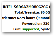 SSDLife interface - ssd tech details