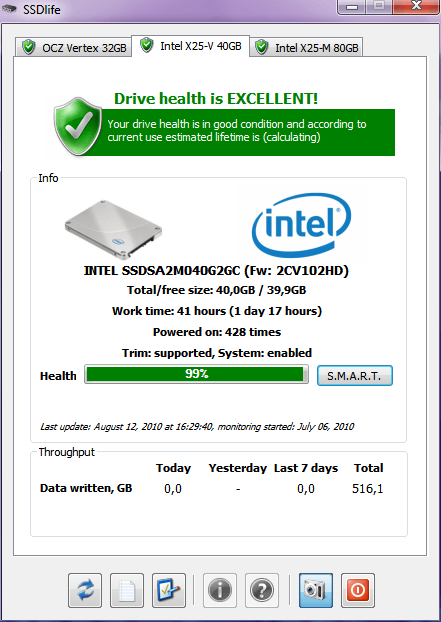 SSDlife screenshot