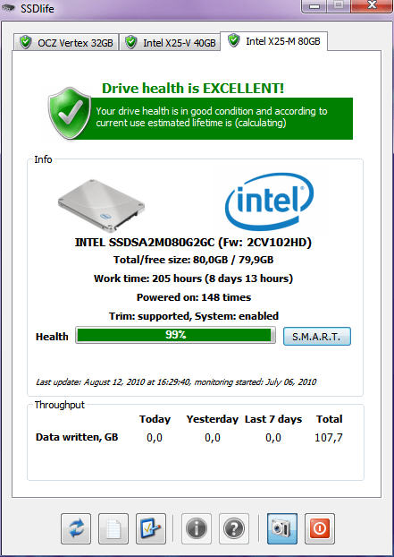 SSDlife screenshot